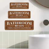 Standard Plus Bathroom Rules Enjoy & Keep It Clean Please Wall or Door Sign | Health And Safety Office Signage
