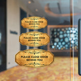 Victorian Plus Please Close Door Behind You Wall or Door Sign | Business and Workplace Signage