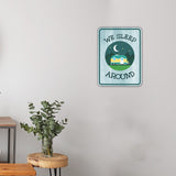 Portrait Round Plus We Sleep Around Door or Wall Sign | Camping RV Decoration