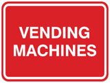 Signs ByLITA Classic Framed Vending Machines Sign | Durable Material | Office