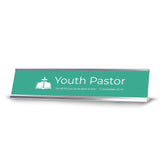 Church Office Staff Role Desk Signs 2 x 10" Plastic Desk Sign