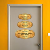 Victorian Plus Please Close Door Behind You Wall or Door Sign | Business and Workplace Signage