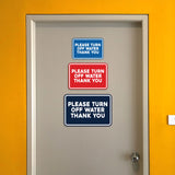 Signs ByLITA Classic Framed Please Turn Off Water Thank You Door or Wall Sign | Eco-Friendly Home Signs