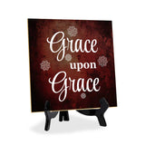 Religious Home Decor 5"x 5" Square Table Sign With Acrylic Easel