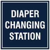 Signs ByLITA Square Diaper Changing Station Sign - Easy Installation | Durable Material