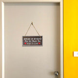 Beware Of Husband Pets Are Shady Too Wife Is Cool 5x10 Hanging Plus Wall or Door Sign | Religious Home Decor