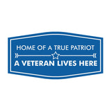 Signs ByLITA Fancy Home of a True Patriot: A Veteran Lives Here Easy Installation | Honor Veterans with Military Signs | US Pride | Businesses and Homes Wall or Door Sign