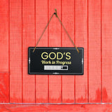 Inspirational and Motivational Religious 5x10 Hanging Plus Wall or Door Sign