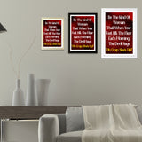 Designs ByLITA Be The Kind Of Woman That When Your Feet Hit The Floor Each Morning, The Devil Says "Oh Crap, She's Up!", Wall Print Art | Home Decor
