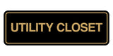 Signs ByLITA Standard Utility Closet Wall or Door Sign | Easy Installation | Office & Home Signage