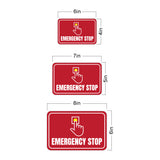 Classic Framed Plus Emergency Stop Wall or Door Sign | Health & Safety Warning Signage
