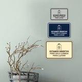 Signs ByLITA Classic Framed Estamos abiertos pero solo comida para llevar Door or Wall Sign