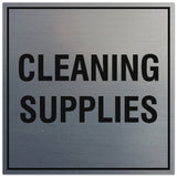 Signs ByLITA Square Cleaning Supplies Sign - Easy Installation | Durable Material