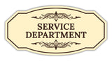 Signs ByLITA Victorian Service Department Graphic Wall or Door Sign