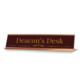 Church Office Staff Role Desk Signs 2 x 10" Plastic Desk Sign