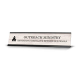 Church Leader Role and Titles 2 x 10" Desk Sign with Aluminium Frame