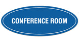 Signs ByLITA Oval Conference Room Sign - Laser-Engraved Lettering | Durable ABS Plastic | Vibrant Colors | Powerful Foam Tape