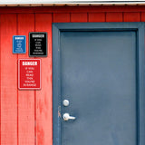 Signs ByLITA Portrait Round Danger If You Can Read this You're In Range Door or Wall Sign Easy Installation | Health And Safety | Building And Danger Signs