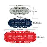 Signs ByLITA Designer Ring Doorbell for Appointments Wall or Door Sign