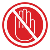 Signs ByLITA Circle No Entry Graphic Door or Wall Sign | Easy Installation | Durable Construction | Promote Health And Safety | Caution Warning Sign for Home, Business and Office Spaces