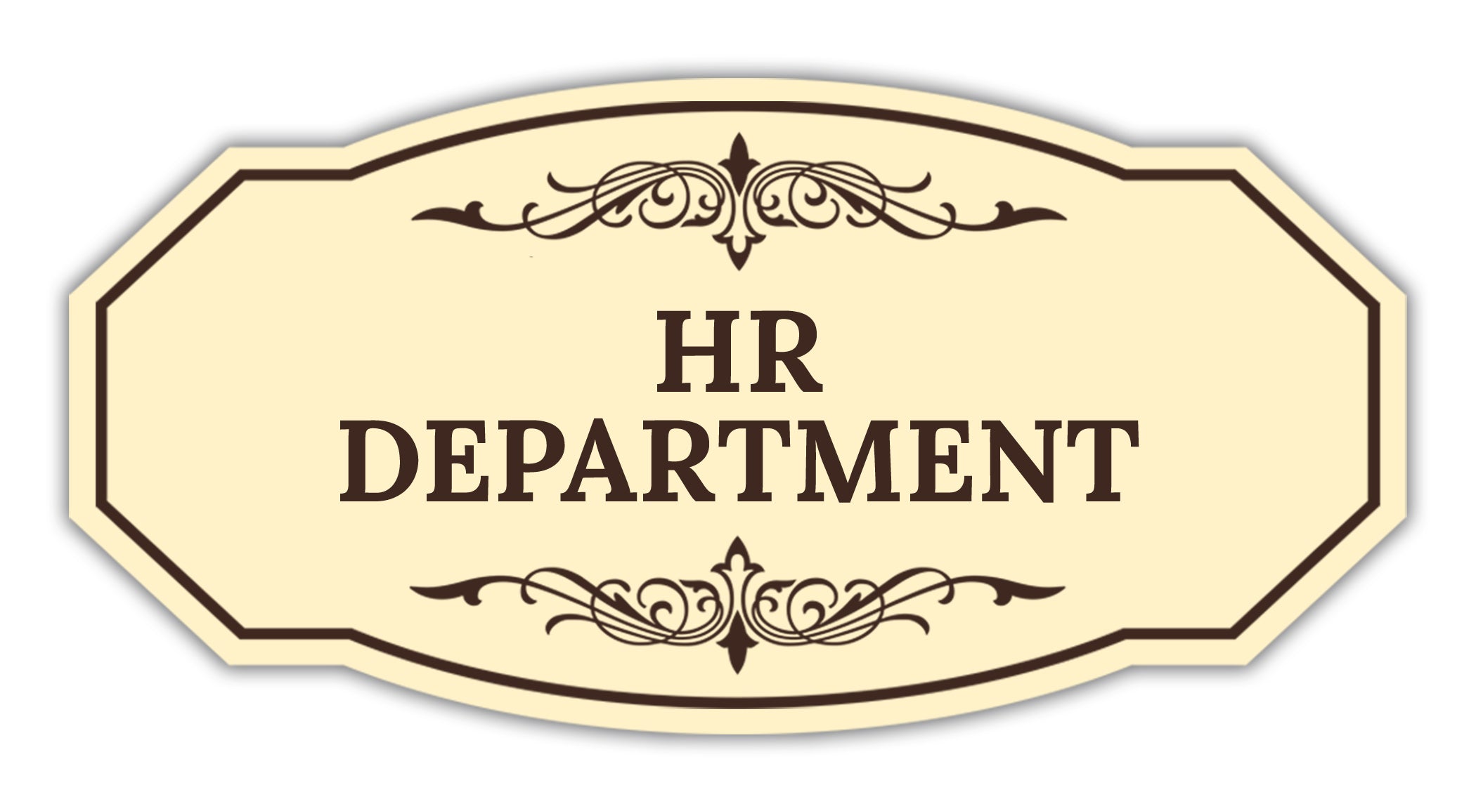 Signs ByLITA Victorian HR Department Graphic Wall or Door Sign