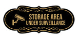 Signs ByLITA Designer Storage Area Under Surveillance Wall or Door Sign