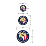 Circle Plus Aim High: U.S. Air Force Veterans Inside Door or Wall Sign Honor Veterans with Military Signs | US Pride | Veteran Gratitude and Discount Signs