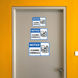 Classic Framed Plus Notice Cleaning Chemicals Door or Wall Sign | Health & Office Signage