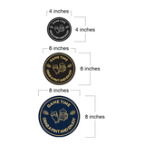 Signs ByLITA Circle Game Time: Grab a Pint and Enjoy ABS Plastic | Laser Engraved | Easy Installation | Elegant Design Wall or Door Sign