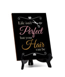 Hairdressers and Stylists 6 x 8" Table Signs | Easy Installation | Front Desk Decorative Hair Style Signs