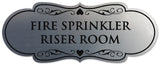 Signs ByLITA Designer Fire Sprinkler Riser Room Sign - Easy Installation | Durable Wall or Door Sign