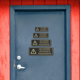 Standard Plus No Entry Without Permission Wall or Door Sign | Workplace Safety Signage