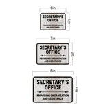Classic Framed Plus Secretary’s Office – Providing Organization and Assistance Door or Wall Sign | Church and Place of Worship Signs