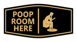 Signs ByLITA Fancy Poop Room Here Wall or Door Sign