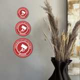 Circle Plus Possibility of Tilting Beware Wall or Door Sign | Safety Signs For Babies and Toddlers Daycare