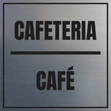 Signs ByLITA Square Cafeteria Door or Wall Sign | Spanish Bilingual Business and Office Signs