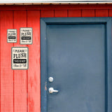 Portrait Round Plus Please Flush This Is Not Show & Tell Wall or Door Sign | Office & Workspace Bathroom Signage