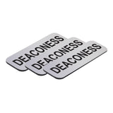 Deaconess 1 x 3" Name Tag, (3 Pack)