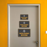 Classic Framed Plus Welding Room Wall or Door Sign | Home & Office Signage