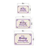 Classic Framed Plus Shhh... Baby Sleeping Please Don't Ring Doorbell Wall or Door Sign | Home Signage