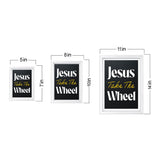 Designs ByLITA Jesus Take The Wheel, Wall Print Art | Religious Home Decor (Unframed or Framed)