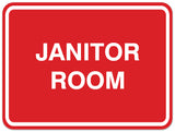 Signs ByLITA Classic Framed Janitor Room Sign - Easy Installation | Durable Material