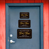 Classic Framed Plus Welcome To The Sh*t Show Hope You Brought Alcohol Wall or Door Sign | Farmstyle Vintage Home Decor