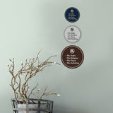 Circle No Sales, No Religion, No Flyers, No Soliciting Wall or Door Sign