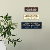 Signs ByLITA Standard Ophthalmologist Wall or Door Sign