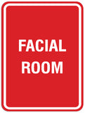 Signs ByLITA Portrait Round Facial Room Sign - Laser-Engraved Lettering | Durable ABS Plastic | Vibrant Colors | Powerful Foam Tape