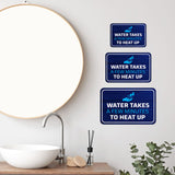 Classic Framed Plus Water Takes A Few Minutes To Heat Up Wall or Door Sign | Friendly Home Signage