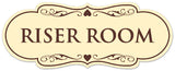 Signs ByLITA Designer Riser Room Sign - Easy Installation | Durable Wall or Door Sign