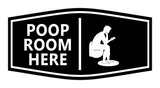 Signs ByLITA Fancy Poop Room Here Wall or Door Sign