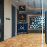 Signs ByLITA Square Cleaning Room Wall or Door Sign | Spanish Bilingual Business And Office Signs